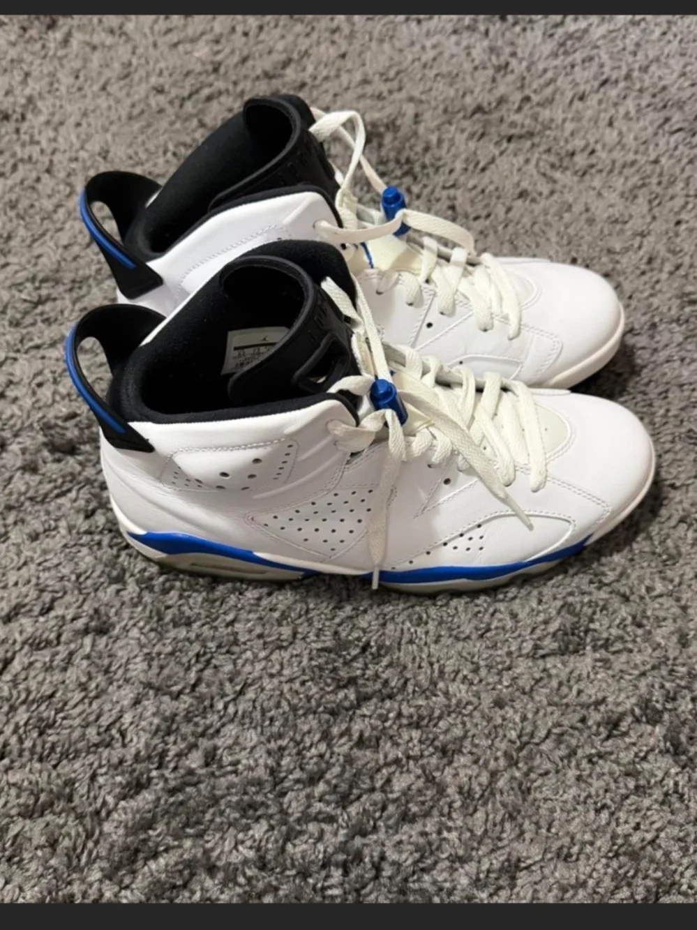 White And Blue Jordan 6